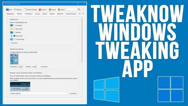 Tweak your Windows Settings for Free with TweakNow WinSecret