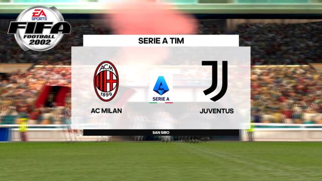 FIFA 02 (2002) (FIFA Football 2002) - AC Milan vs Juventus - Gameplay Playstation 2 HD [PCSX2]