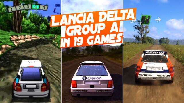 LANCIA DELTA GROUP A in 19 Racing Games