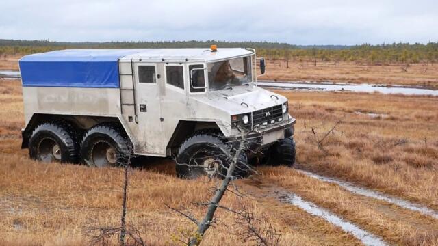 ТЕСТ ДРАЙВ: ТРОМ-8, ШЕРП, БУРЛАК, ТРОМ-2, ЯМАЛ вездеходов для   РОСНЕФТЬ на  месторождение