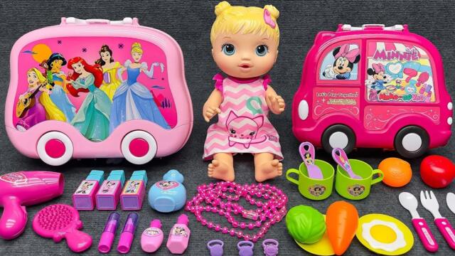 Live Mickey ASMR🥰Zufriedenstellende Auspacken des Minnie Mouse Make-up-Spielzeugset,Toys Collection