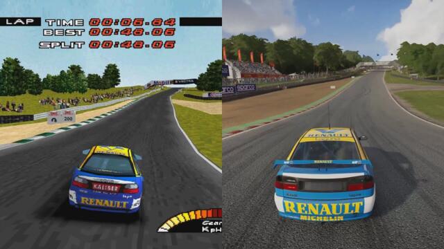 First Corners at Brands Hatch in 35 different racing games (TOCA, Forza, GT and many more)