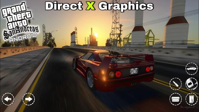 GTA San Andreas Direct X Style Graphics Mod Android | GTA SA RTX 4K Graphics ANDROID