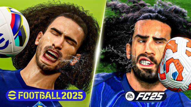 FC 25 vs eFootball 2025 - Graphical Details, Player Animation, Physics - Comparison! #fc25