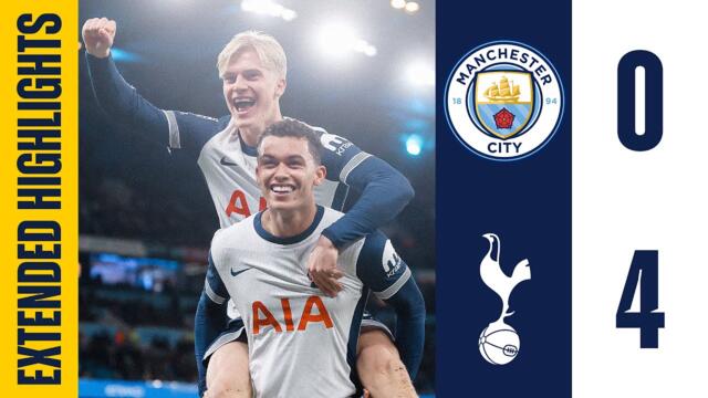 Man City 0-4 Tottenham Hotspur | Extended Premier League Highlights | Spurs run riot in Manchester