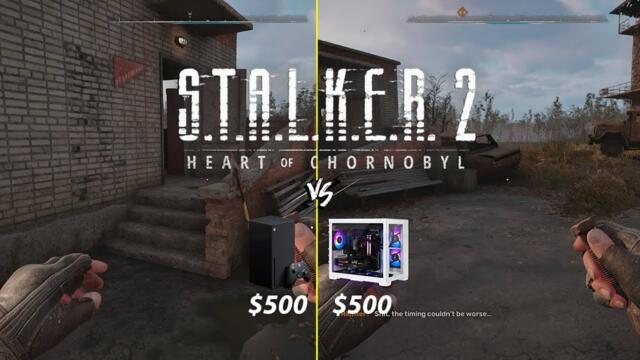 STALKER 2 XBOX SERIES X VS $500 GAMIING PC !!!!!!! GRAPHICS COMPARISON & FPS