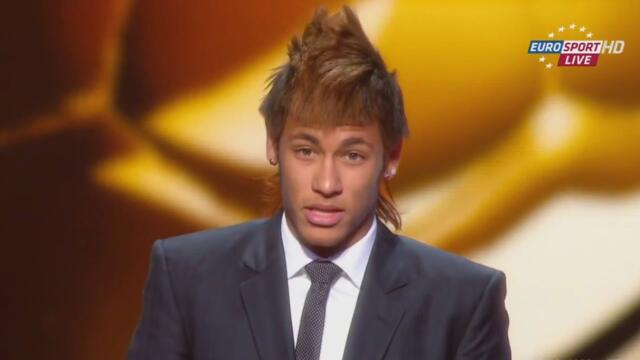 Neymar vence o prêmio Puskás 2011 (FIFA Puskás Award 2011)