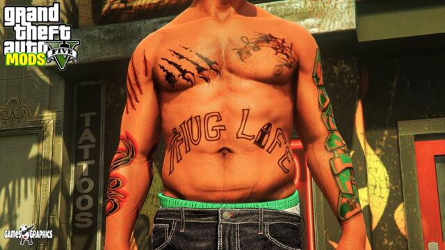 How to install Custom Tattoos (2023) GTA 5 MODS