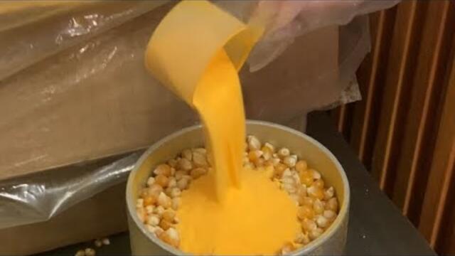 How movie theaters make popcorn Full video 🍿#howitsmade #cinema #theater #movies