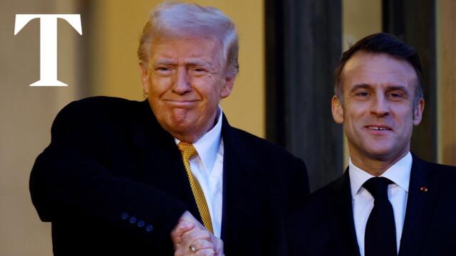 LIVE: Donald Trump meets President Macron in Paris