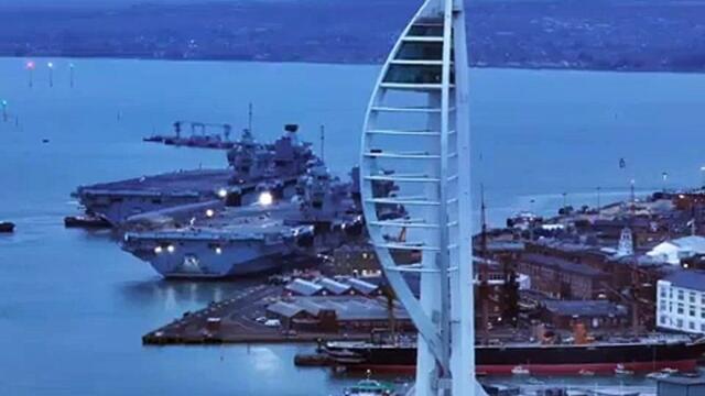 Royal Navy flagship HMS Prince of Wales returns to Portsmouth from Liverpool - Marcin Jedrysiak