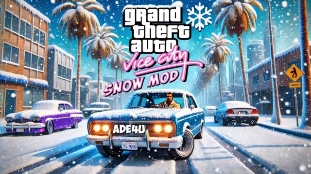 GTA Vice City Definitive Edition Show Mod | GTA VC Snow Mod Graphics