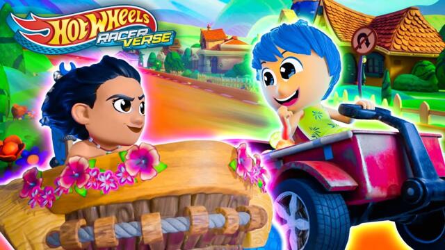 Disney Cars Compete in The Mickey Mouse Invitational Relay Race! | Hot Wheels RacerVerse