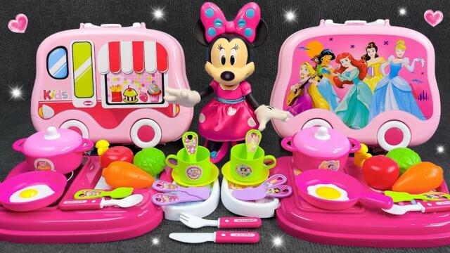 Live Mickey ASMR🥰Zufriedenstellende Auspacken des Minnie Mouse-Kochspielzeugset🍴🍴, Disney Toys