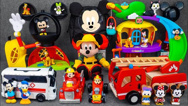 Satisfying with Unboxing Disney Fire Rescue Mickey Mouse Jumbo Fun House Playset | Review Toys ASMR