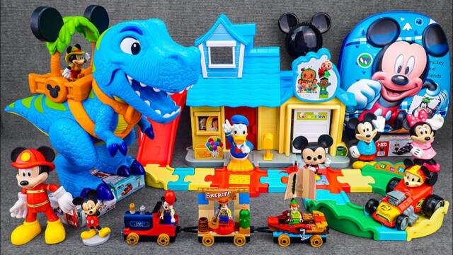 Satisfying with Unboxing Disney Junior Mickey Mouse Train Station Playset | Review Toys ASMR