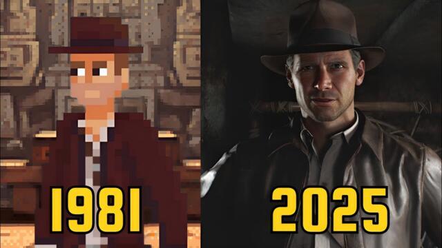 Evolution of Indiana Jones videogames 1981-2025