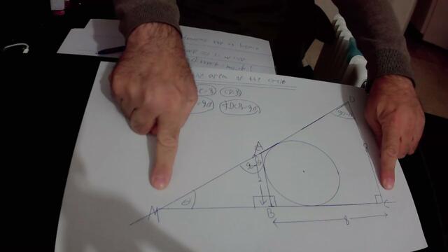 Find the area of the circle | Sweden Math Olympiad Geometry Problem