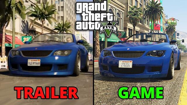 GTA 5 (Today) VS First Trailer - Comparison