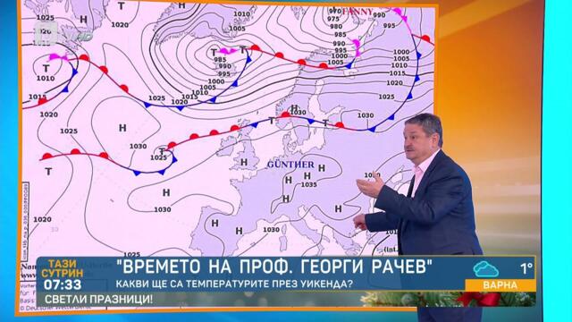 Прогнозата на проф. Рачев: Какво време ни очаква в новогодишната нощ? | БТВ