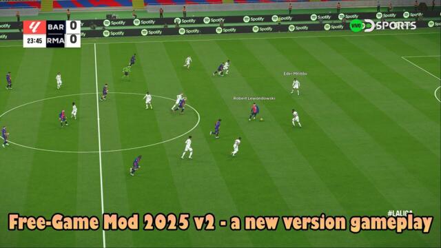 Free-Game Mod 2025 v2 - a new version gameplay - PES 2021 & Football Life 2025