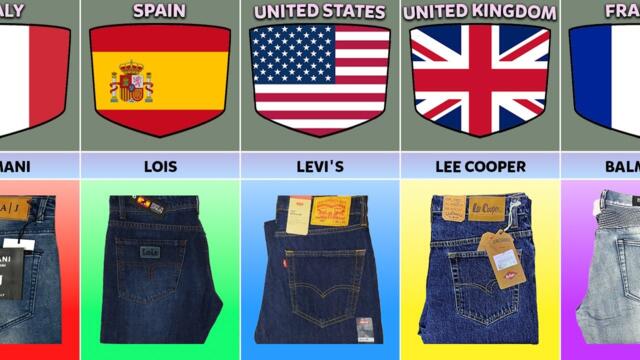 Jeans Brands From Different Countries