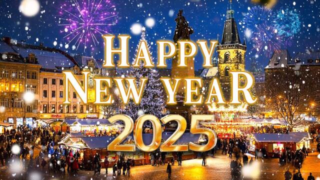 Happy New Year 2025 🎁 Best Happy New Year Music 2025 🎉 Beautiful New Year's Eve Ambience 2025