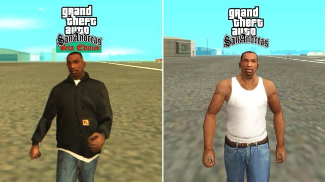 GTA San Andreas - Beta vs. Release comparison!