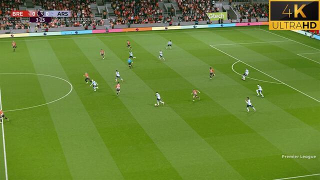 4K | PES 2025 Ultra Realism Graphic & Sound Mod | Brentford vs Arsenal | Premier League 24/25