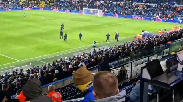 Liam Cooper receives Elland Road send-off