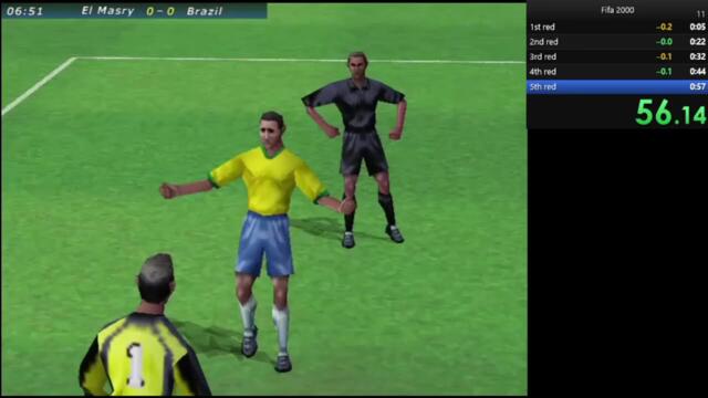 FIFA 2000 - 5 Red Cards Speedrun [57:44] WORLD RECORD