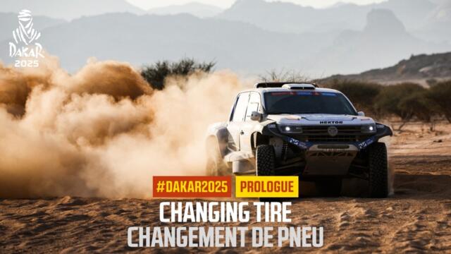 Changing tire - Prologue - #Dakar2025