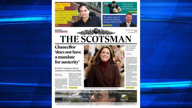 The Scotsman Bulletin Wednesday January 15 2025 #SAS