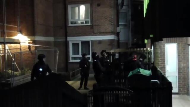 Police raid after stabbing