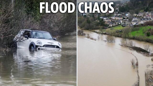Devastating Storm Herminia dumps MONTH'S worth of rain in 24hrs bringing more flood misery