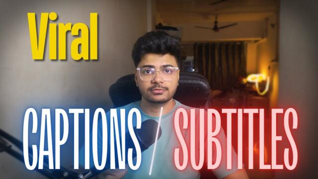 How to create Captions/Subtitles FREE in any editing software