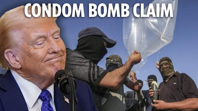 Donald Trump repeats bizarre claim £50m of condoms were sent to Gaza and used by Hamas for bombs