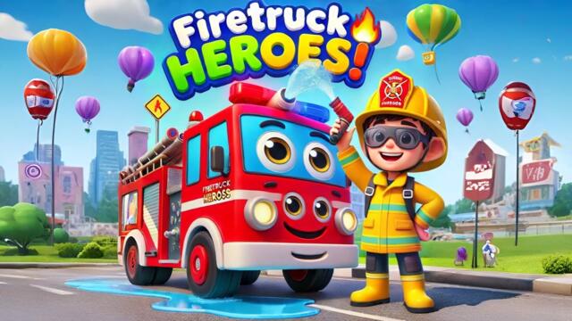 The Firetruck in Action - kids song @TinyBeatskids #kidssongs #animated #educational