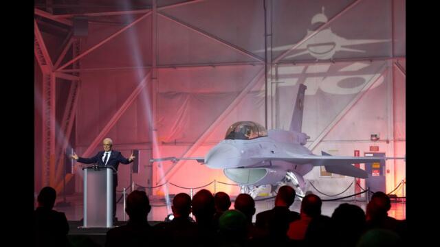 💥МЪЛЧАТ ЧЕ Е АДАПТИРАН ДА НОСИ ЯДРЕНИ БОМБИ! Първият американски супер, дупер, мега-изтребител F-16 Block 70 на България!