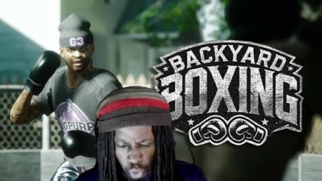 STREET BEEFS BUT A VIDEO GAME?! TESTING OUT THE NEW BACKYARD BOXING GAME!