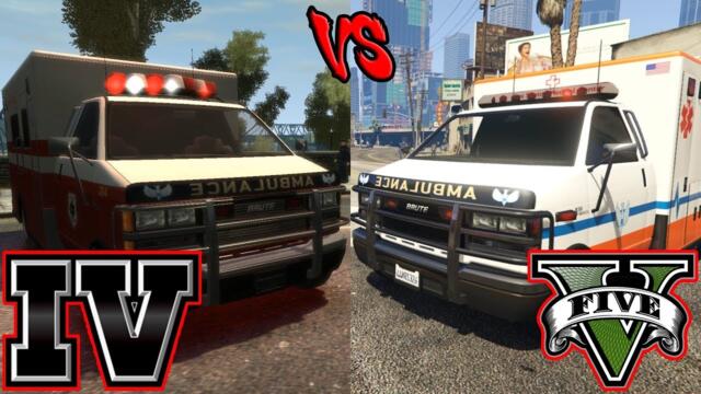 Paramedics AI (GTA IV vs GTA V)