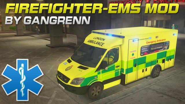 London Ambulance saving lives in GTA! - Firefighter/EMS Mod #1