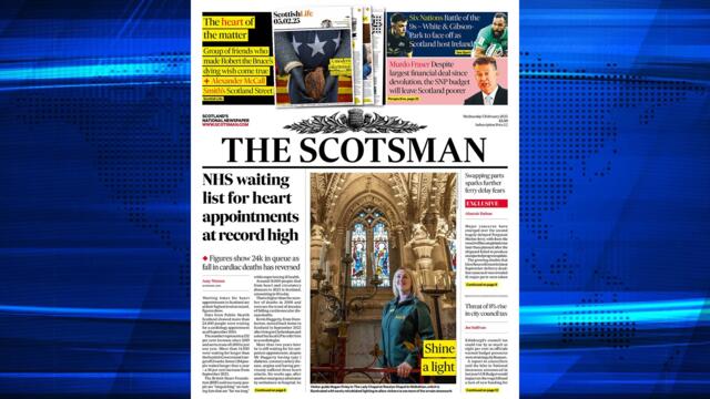 The Scotsman Bulletin Wednesday February 05 2025 #RobertTheBruce