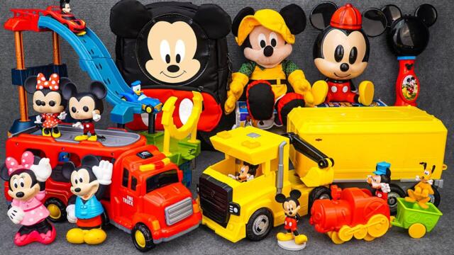 Satisfying with Unboxing Disney Junior Mickey Mouse Yellow Truck Playset | Review Toys ASMR