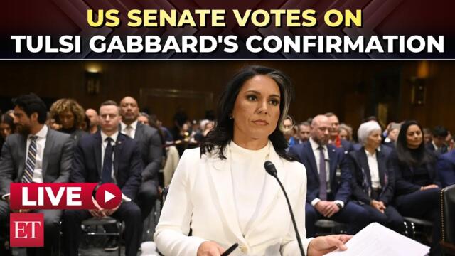 LIVE | Tulsi Gabbard confirmation: US Senate votes on President Trump's pick for Intelligence chief