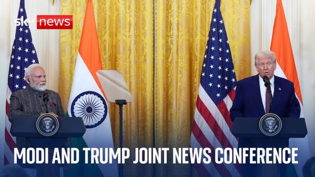 President Trump and Prime Minister Modi hold a joint news conference in Washington