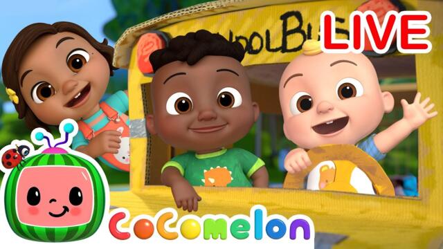 LIVE! 🔴CoComelon Wheels on the Bus, Best Kids Songs and Nursery Rhymes 2025-02-16 07:06