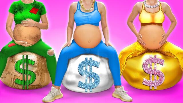 Poor VS Rich VS Giga Rich Pregnant in the Hospital by Laugh Lagoon, La La Life