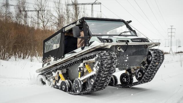 Руски всъдеходи - Тест гусеничного вездехода Terranica