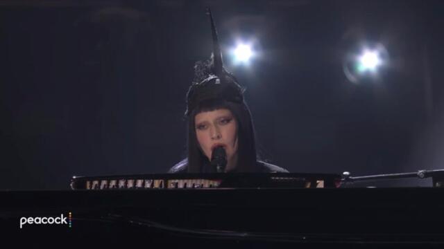 Lady Gaga performing Shallow - SNL 50 2025
